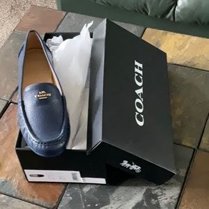 Coach Marley Leather Driver Loafer Shoe NWOT